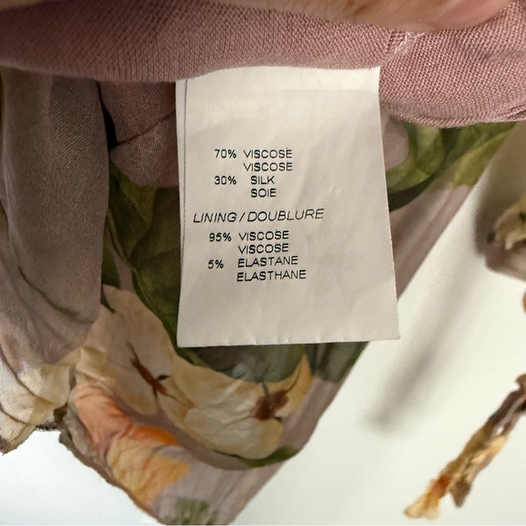 🪽 Silk Blend | Cherish Italy Floral Sheer Blouse (S) – Boho Romantic - Picture 2 of 6